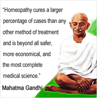 Gandhi on homeopathy