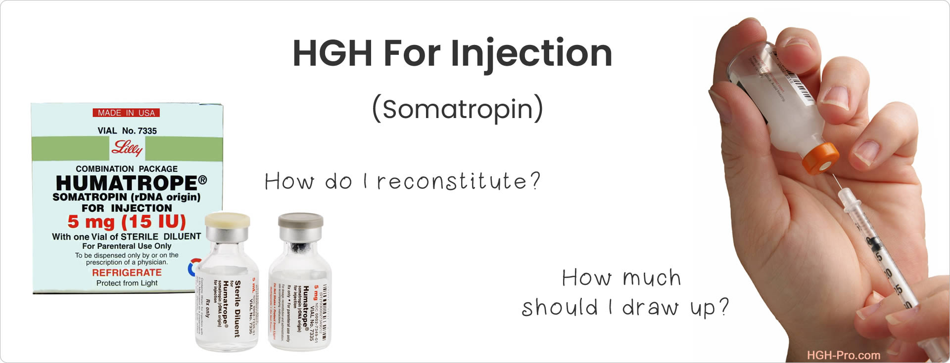 HGH Injections - reconstitute and figure dose